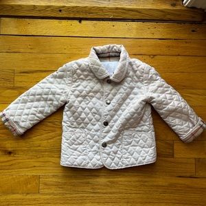 18m Baby Pink Quilted Burberry Jacket